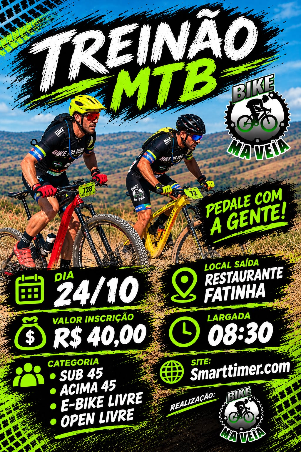 Banner do evento Treinão MTB