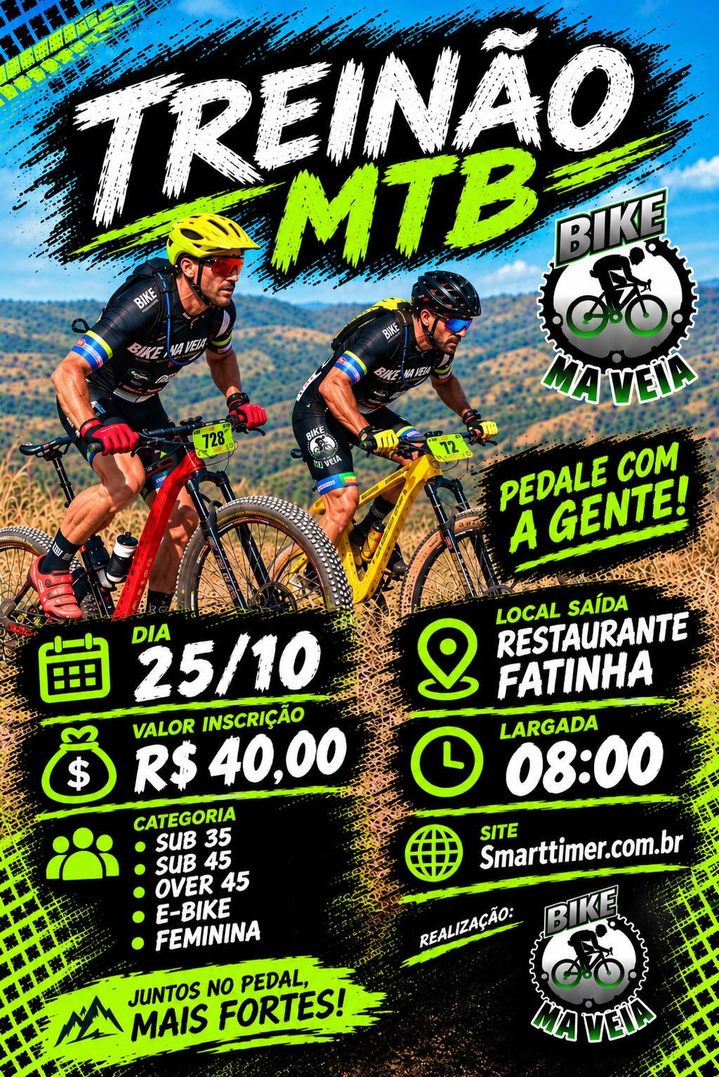 Banner do evento Treinão MTB