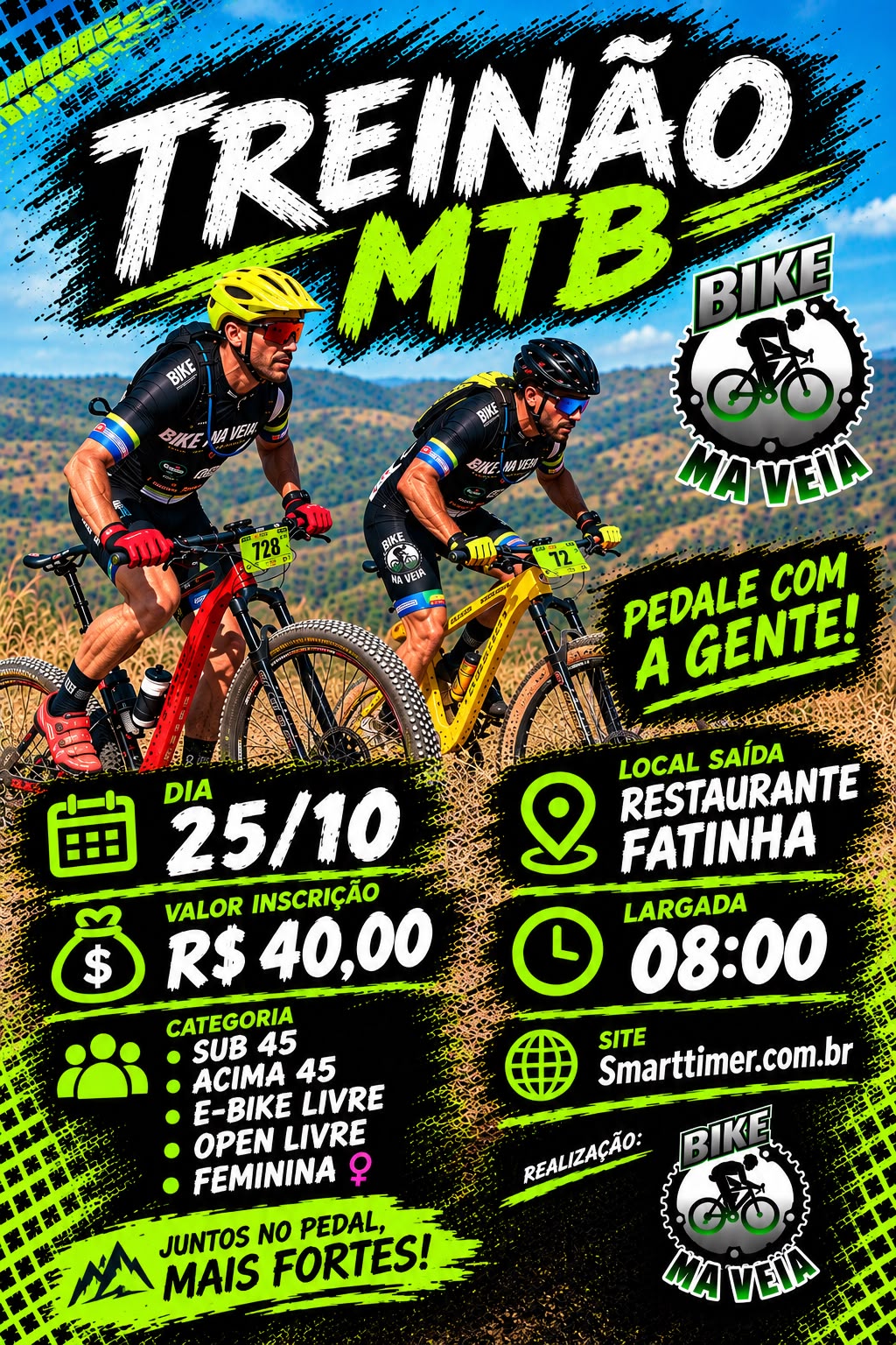 Banner do evento Treinão MTB