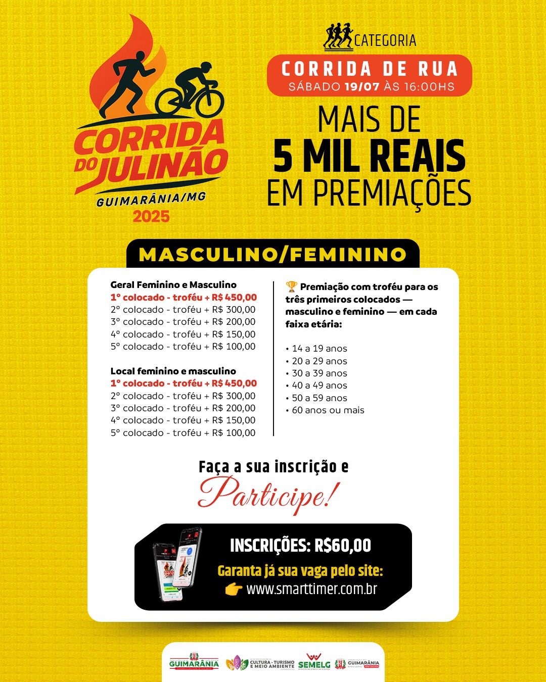 Banner do evento CORRIDA DO JULINÃO