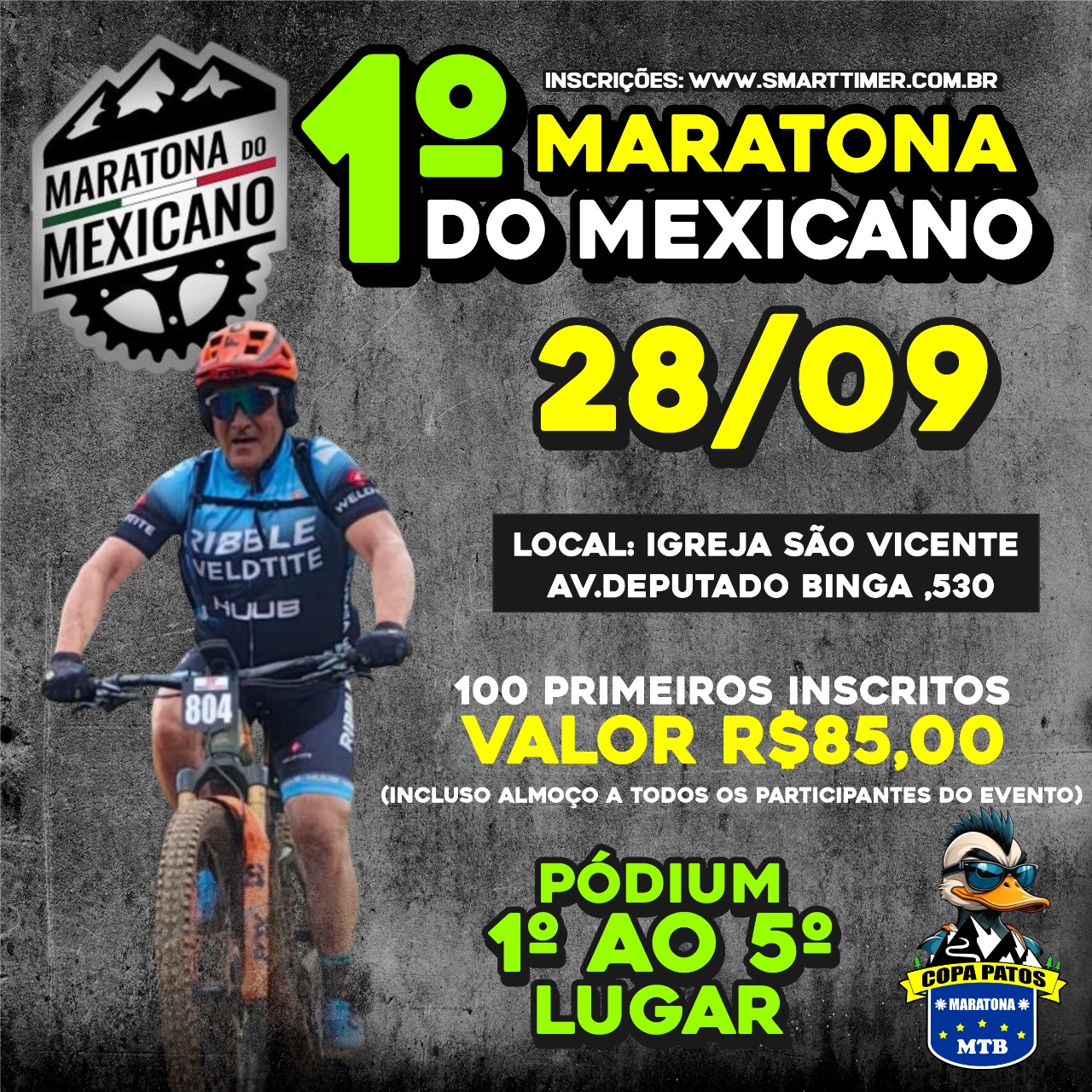 Banner do evento 1ª MARATONA DO MEXICANO