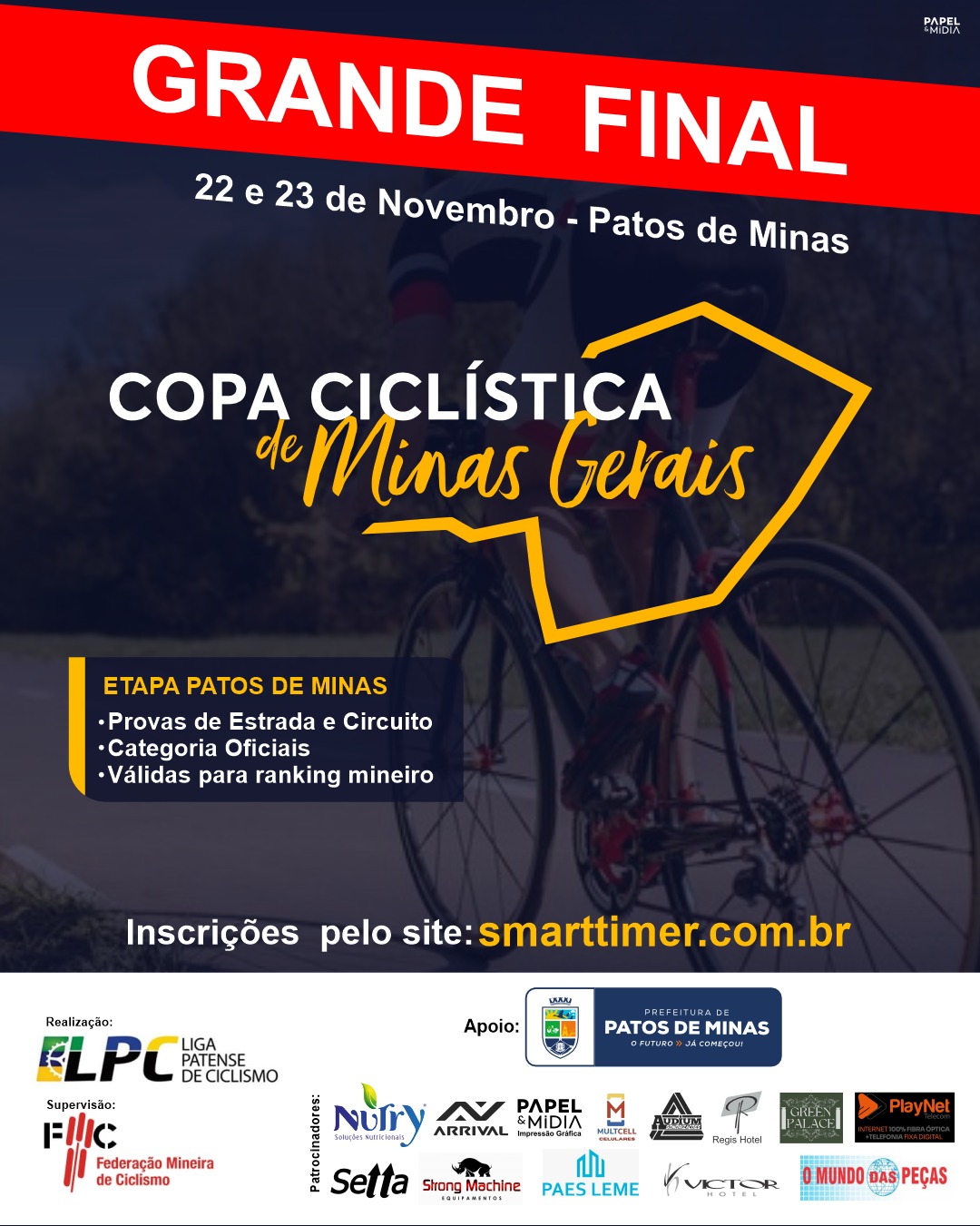 Banner do evento COPA CICLISTICA DE MINAS GERAIS - GRANDE FINAL