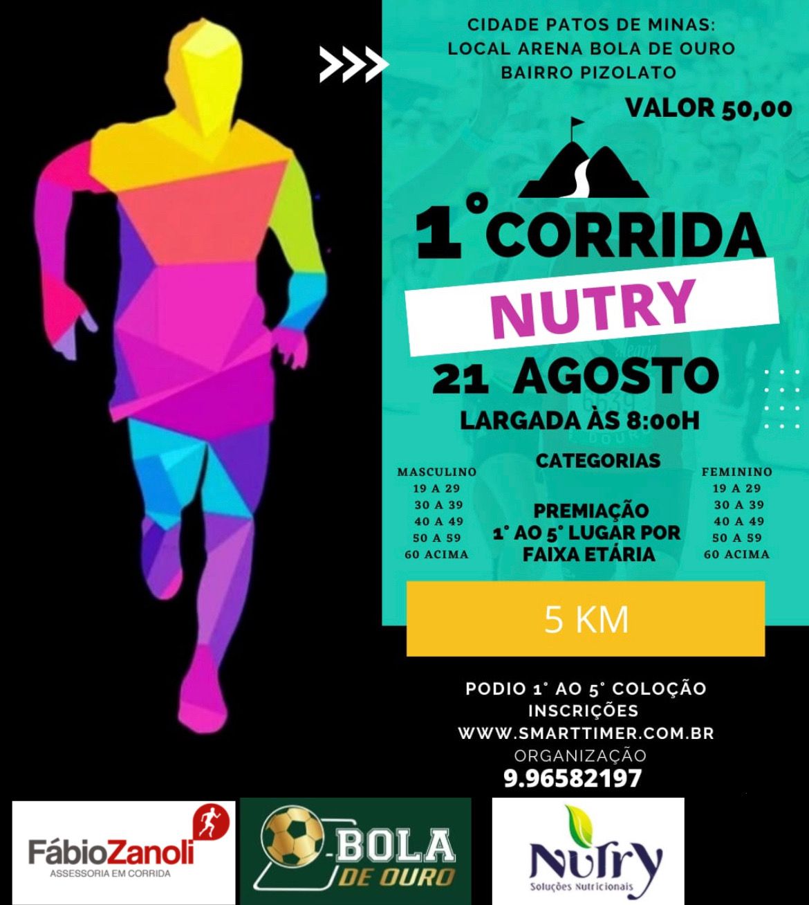 Banner do evento 1ª CORRIDA NUTRY