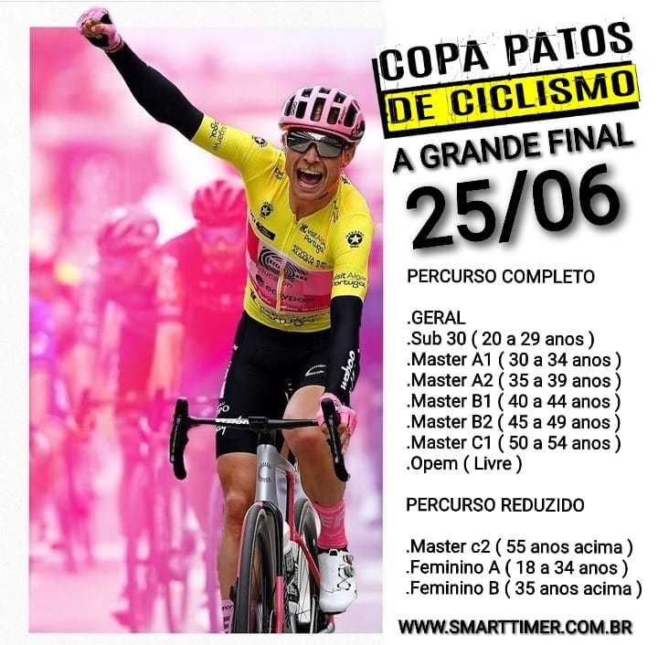 Banner do evento COPA PATOS DE CICLISMO - ETAPA FINAL