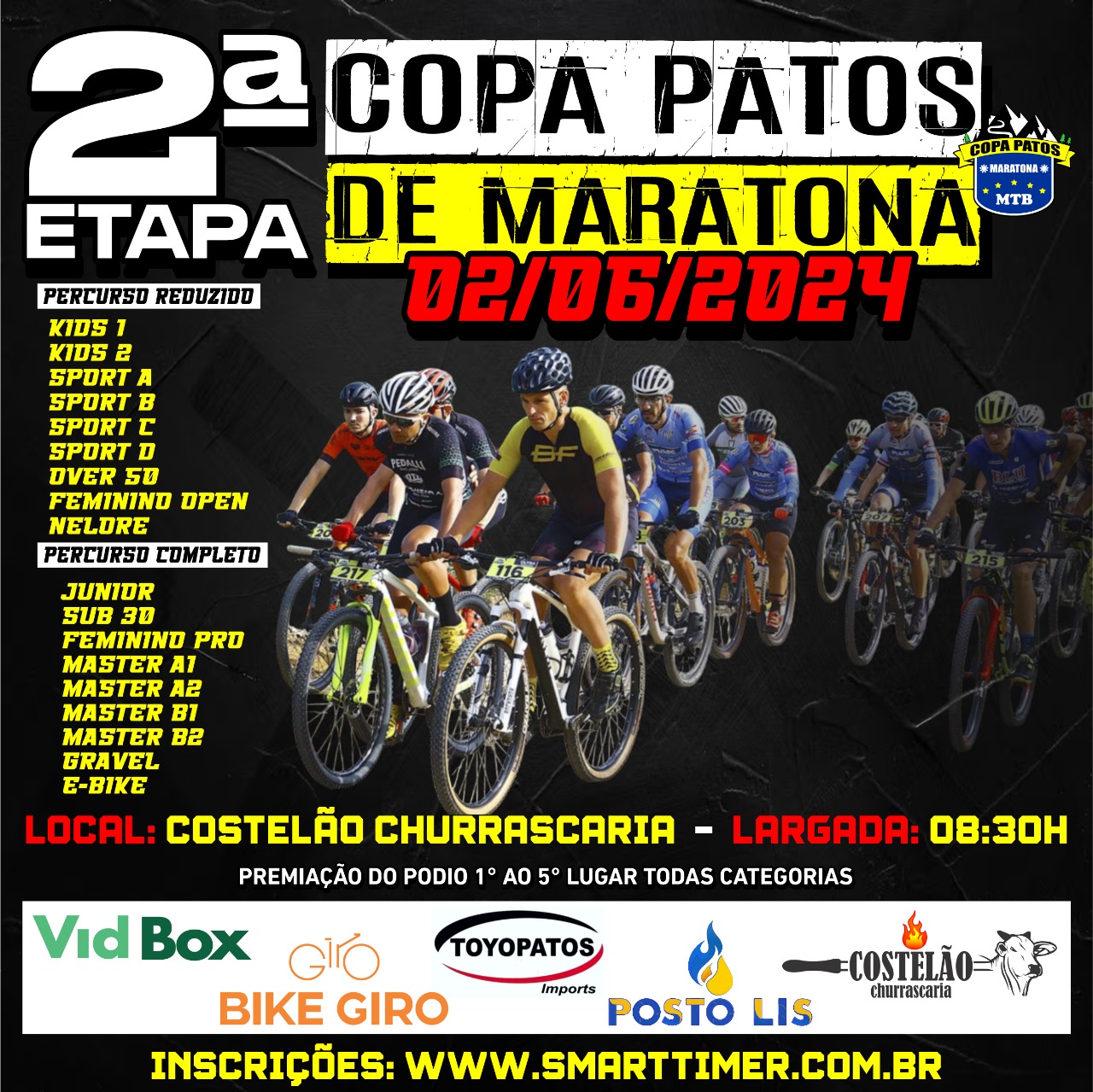 Banner do evento COPA PATOS DE MARATONA - 2ª. ETAPA