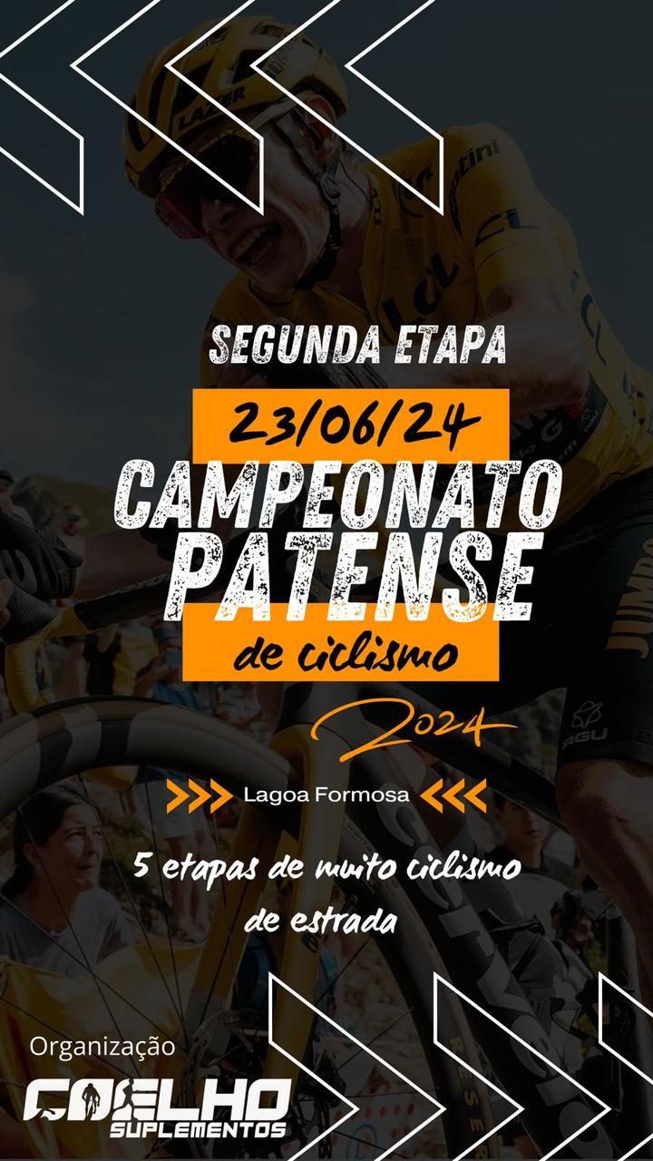 Banner do evento CAMPEONATO PATENSE DE CICLISMO 2024 - 2ª ETAPA