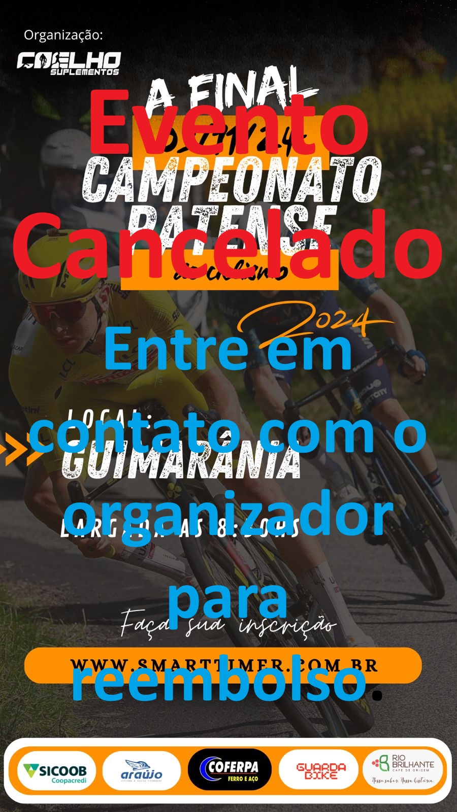 Banner do evento CAMPEONATO PATENSE DE CICLISMO 2024 - 4ª ETAPA