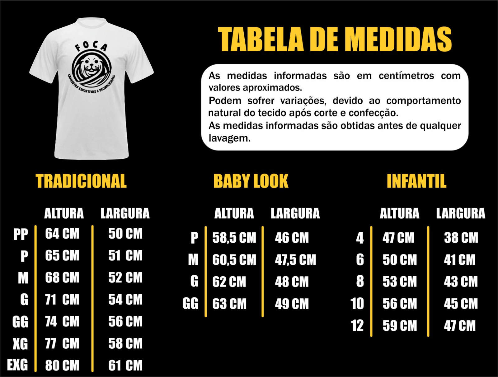 Kit Camiseta Infantil